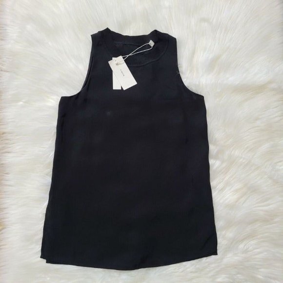 Vince Crew Neck Triacetate Black Top, Size XS - Picture 3 of 10